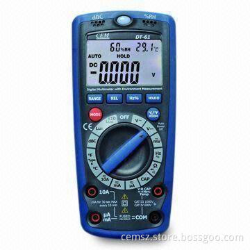 6-in-1 Digital Multimeter with Environment Measurement, for Both Professional and Home Use